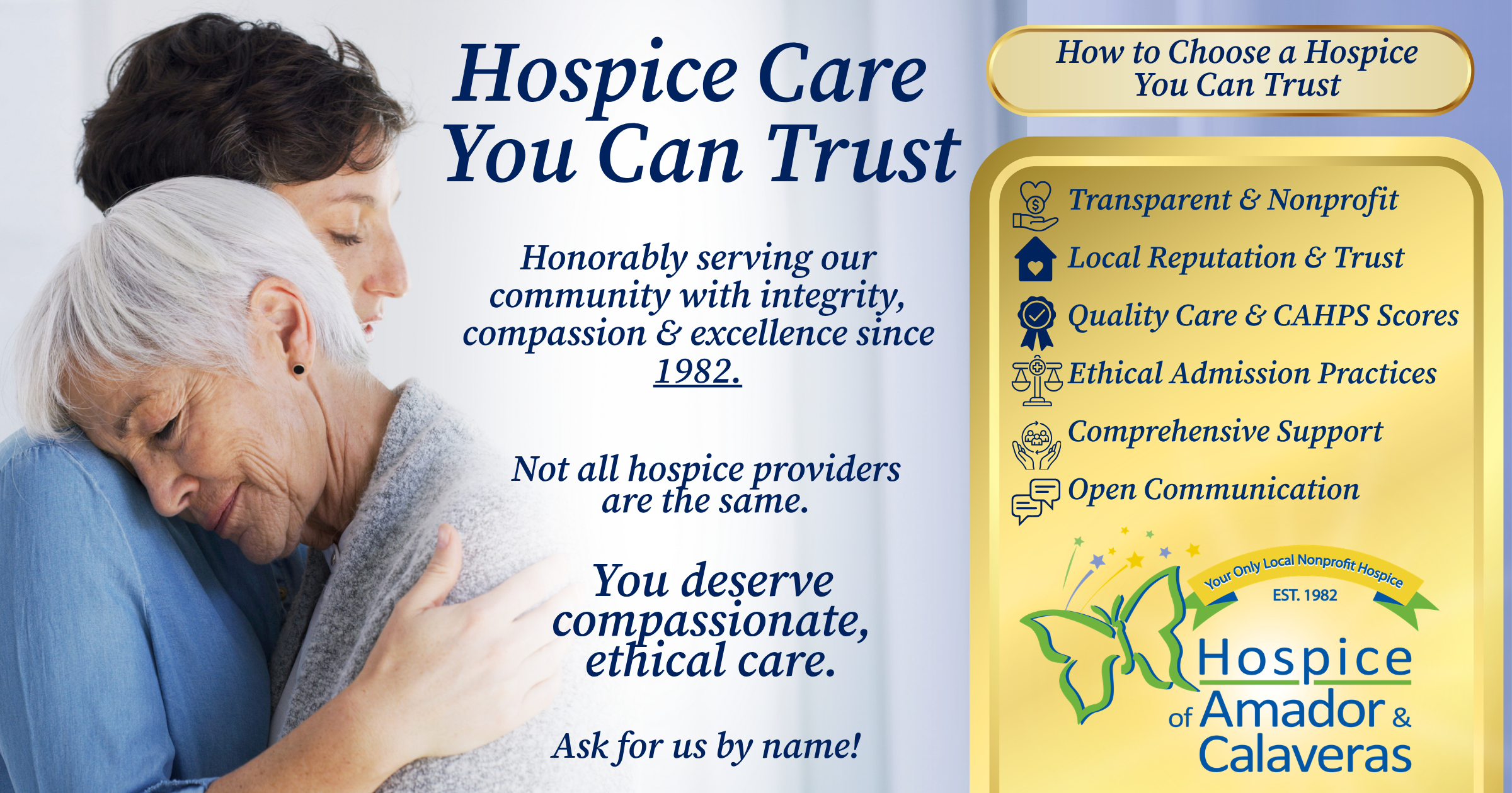 Hospice of Amador & Calaveras recognition on national tv show